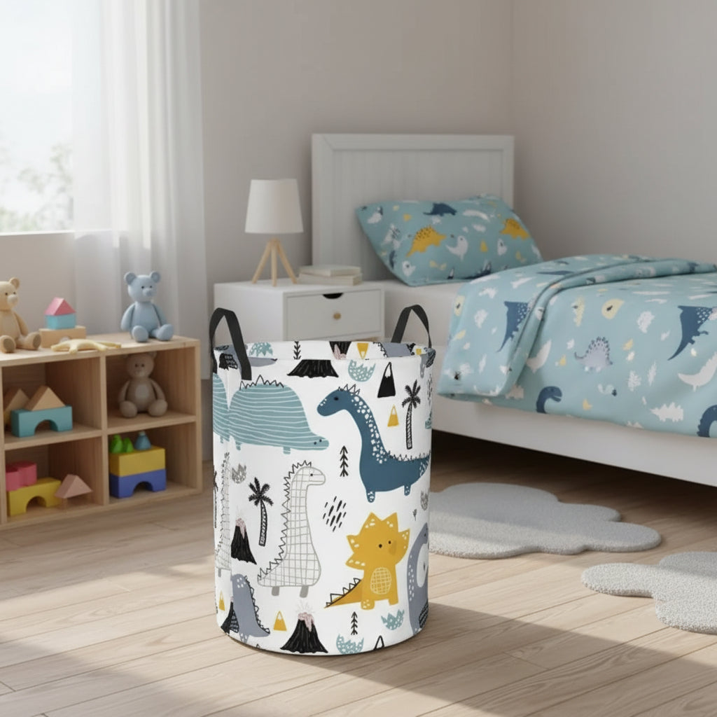 Cartoon Dinosaurs Laundry Large Capacity Baskets