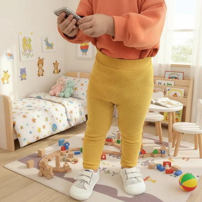 Children Casual Cotton Solid Pants