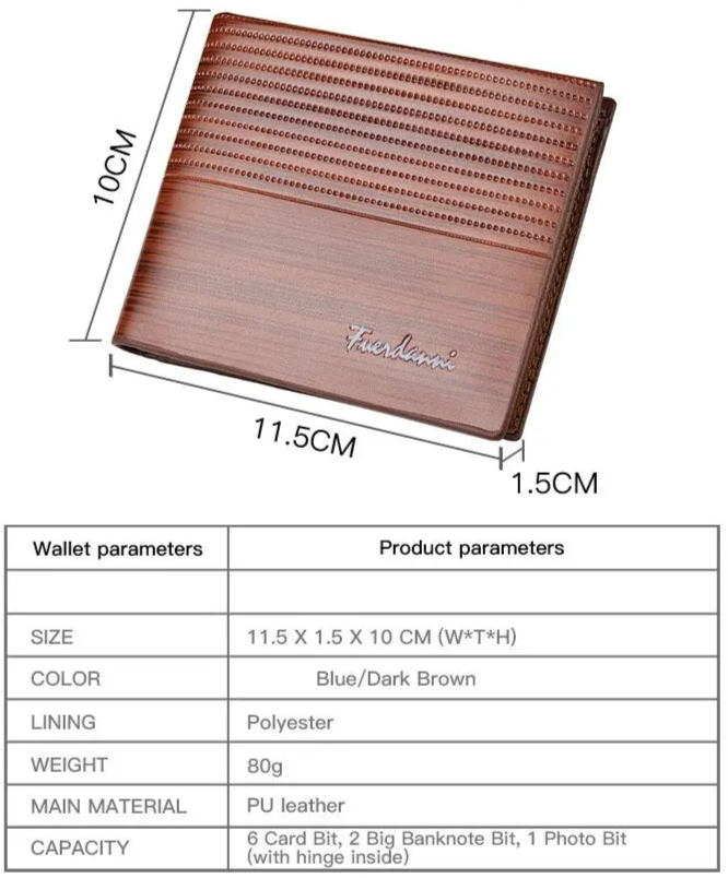 Fashionable PU Leather Wallets