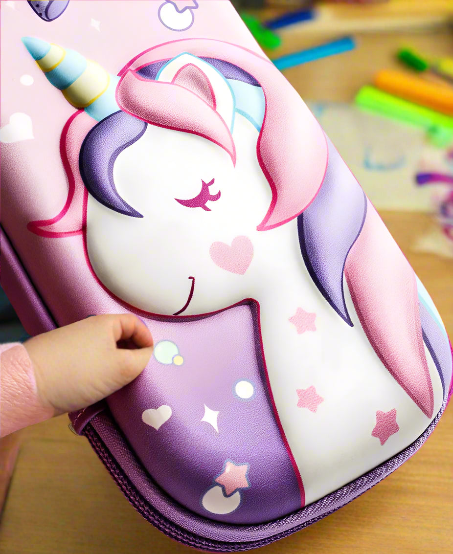 3D Unicorn Pencil Cases