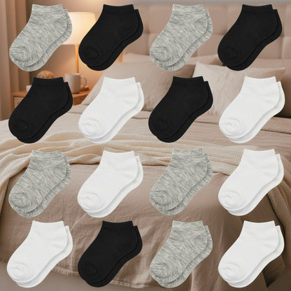 16 paires de chaussettes basses à bonne élasticité