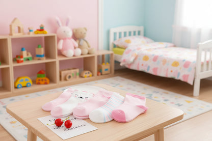 5Prs Cartoon Kids Short Socks