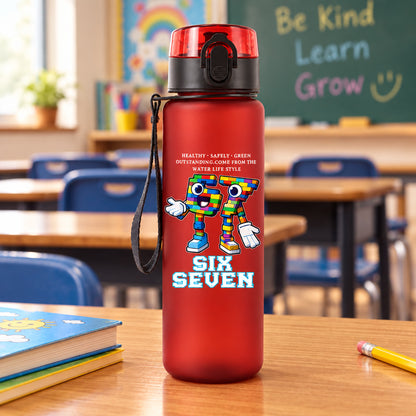 Six Seven Cartoon Water Bottles