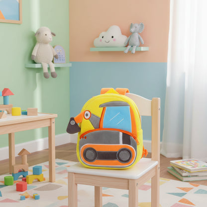 Engineering Vehicles Cartoon Kids Backpacks Bags