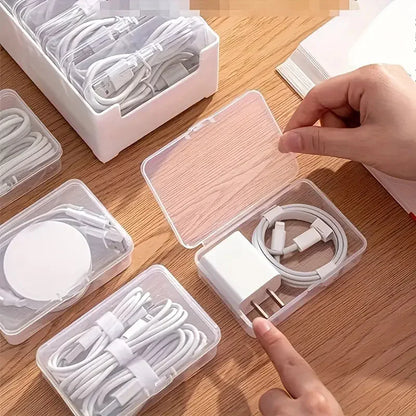 7 Small Cables Organizer Storage Boxes