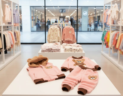 Kids Unisex Sets of Hooded Jackets + Sweatshirts + Pants