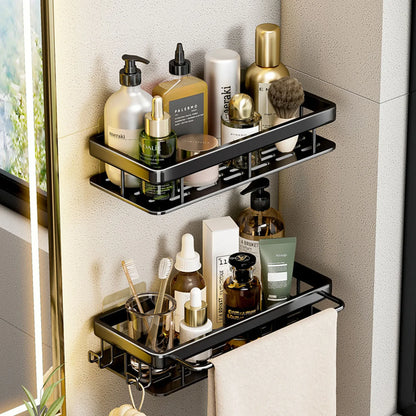 Wall Mounted No Drill Bathroom Shelves