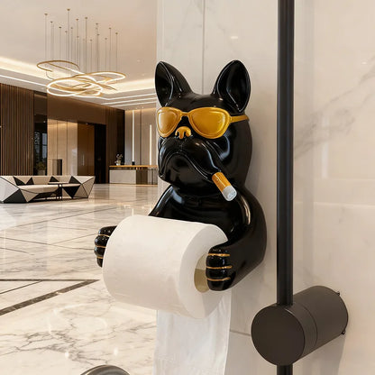 Cute Bulldog Towel Paper Holders