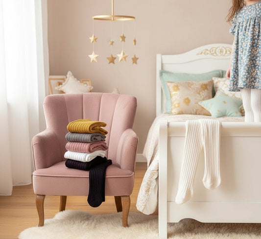 Collants en coton rayés pour enfants