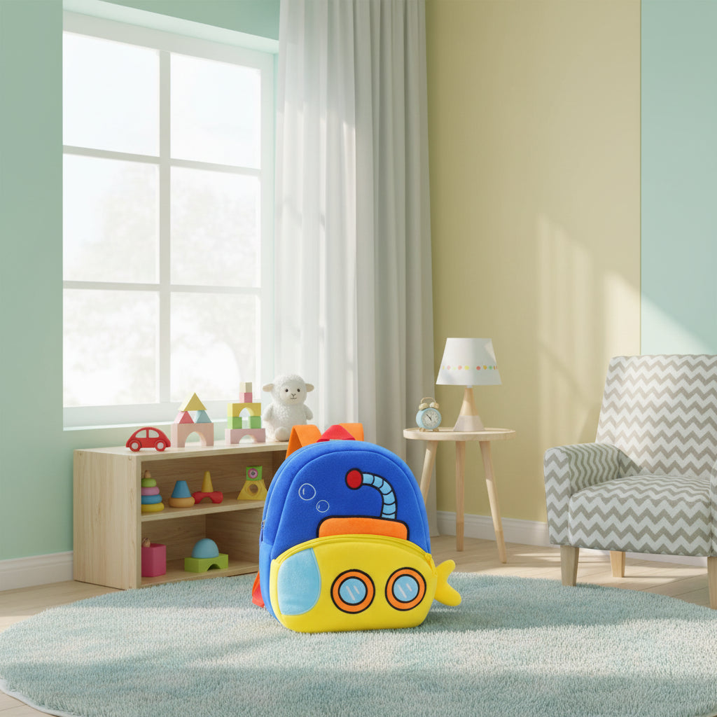 Engineering Vehicles Cartoon Kids Backpacks Bags