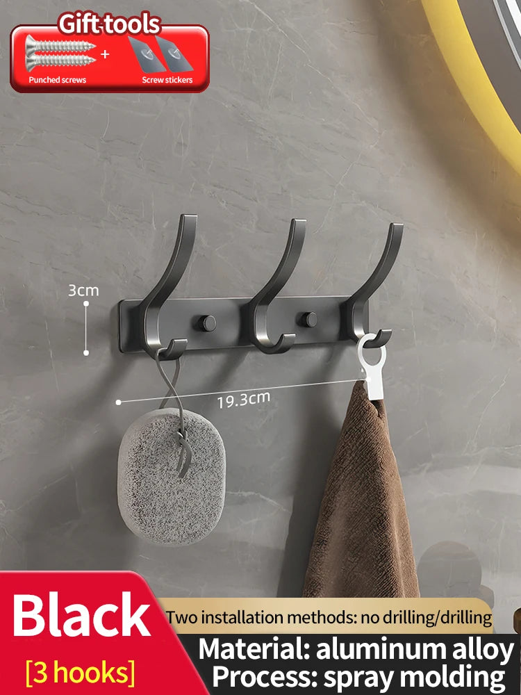 No Drill Behind Door Storage Hooks