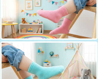 6Prs Anti-Slip Short Socks With Grips