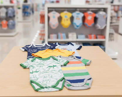 5Pcs (Random) Short Sleeve Soft Rompers
