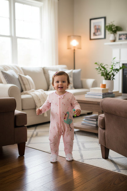 Cute Cotton Long Sleeve Rompers