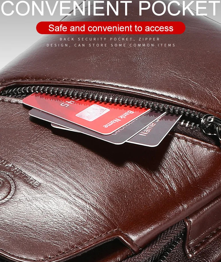 حقائب كروس بودي من الجلد الطبيعي