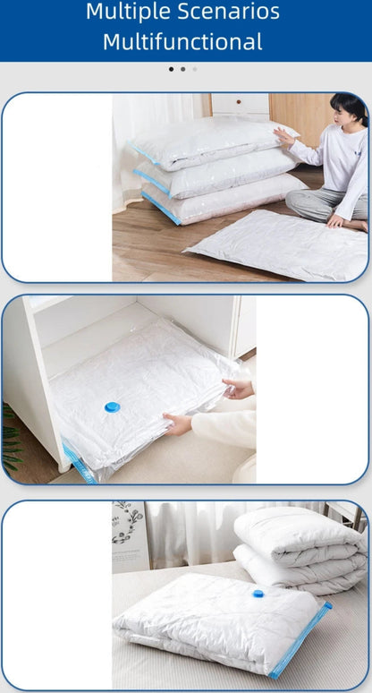 3/4/5Pcs Vacuum Storage Bags With Pump