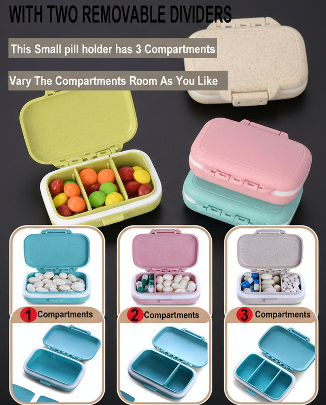Mini Portable Pills Organizer Cases