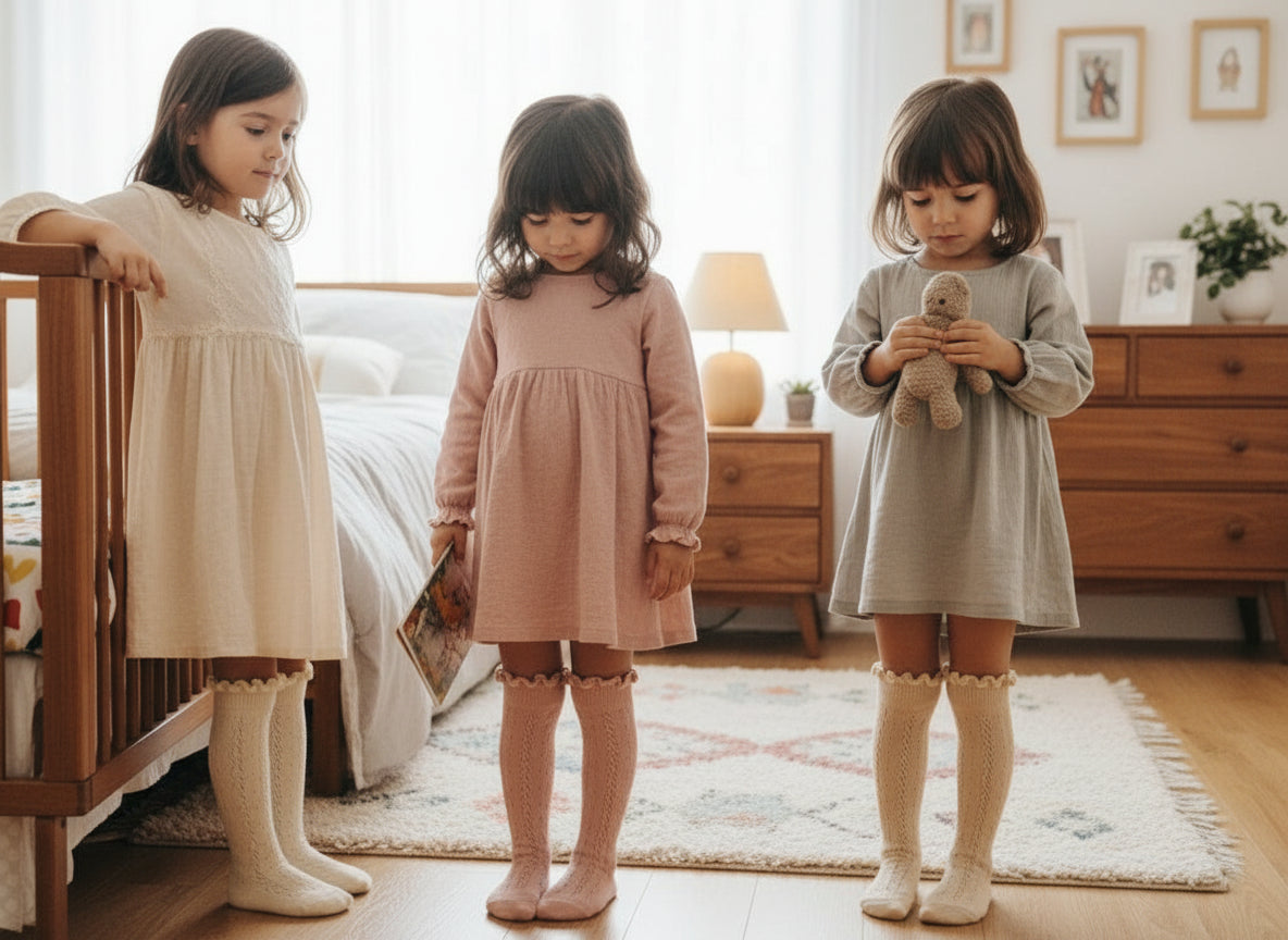 Collants en coton de haute qualité pour enfants (lot de 3)