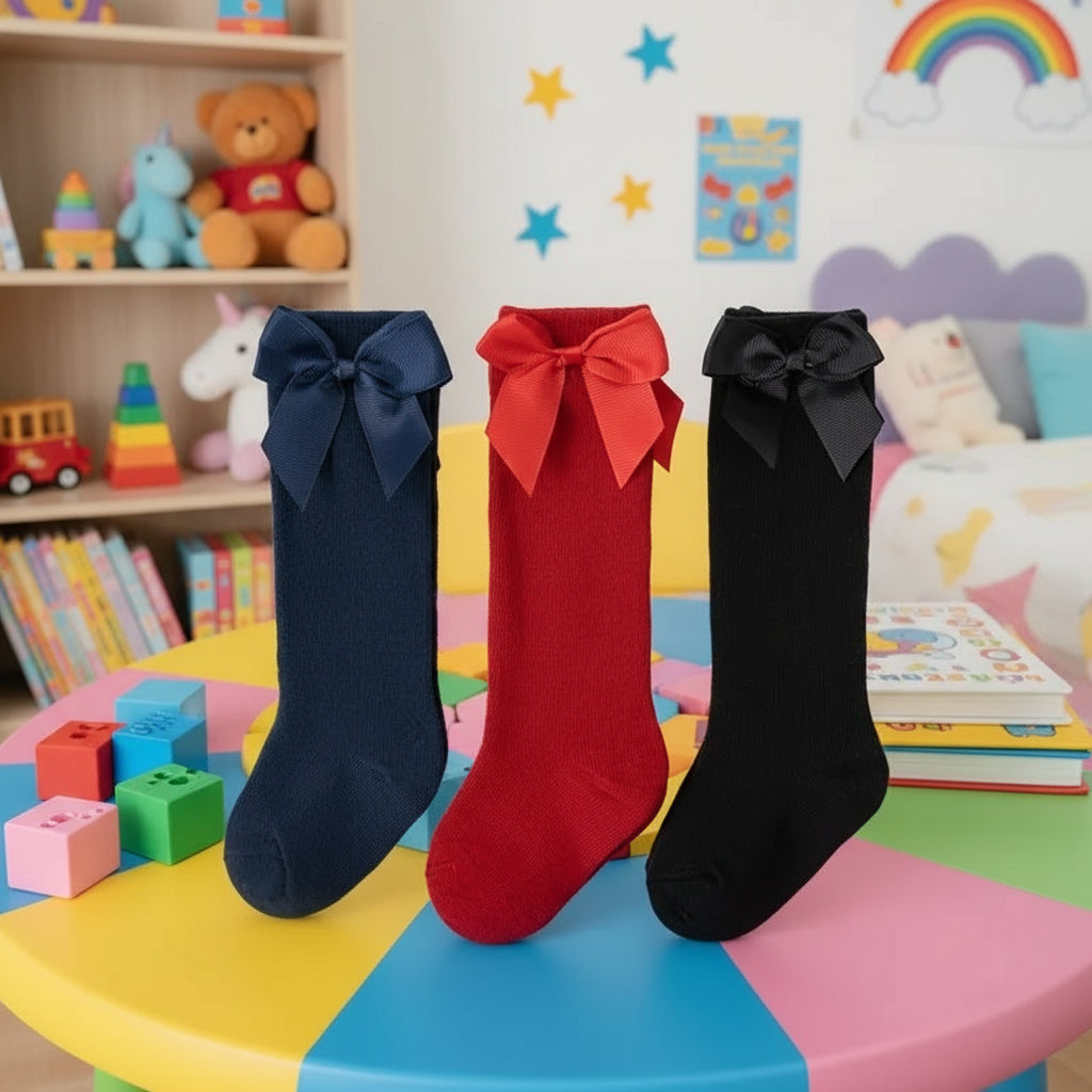 Toddler High Socks With Tie