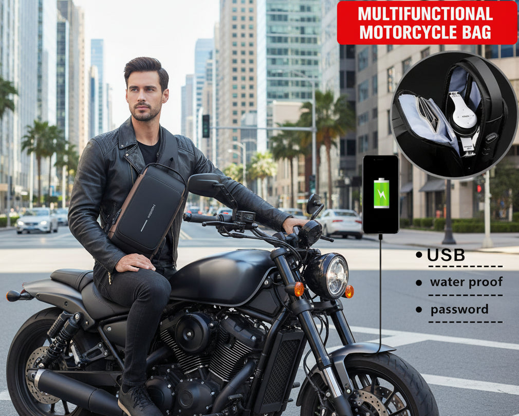 Fashionable Cross Body Bags With USB Charging