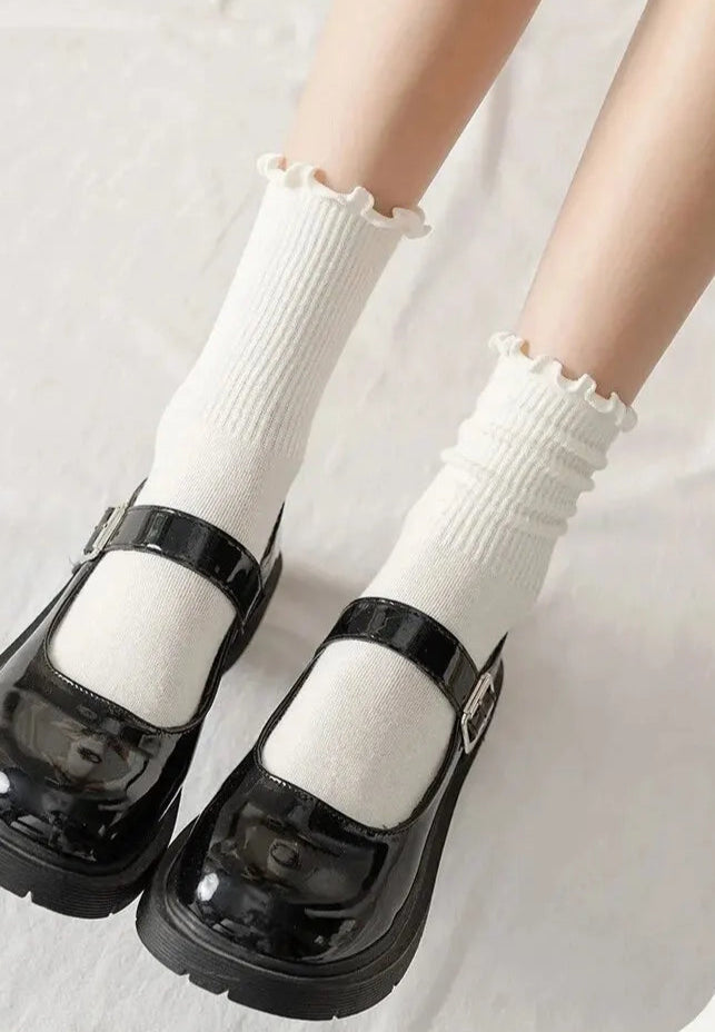 5Prs Warm and Comfortable Middle Tube Socks