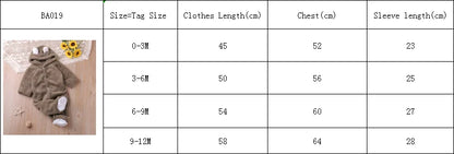 Bear Style Hooded Rompers