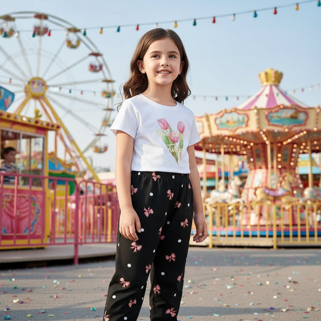 Girl Cute Fashionable Sweatshirts + Pants