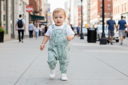 Elephants Cartoon Romper