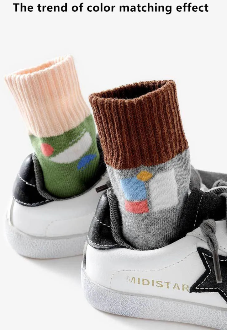 Lot de 5 paires de chaussettes mi-montantes douces et confortables