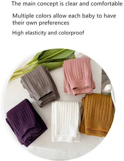 Collants en coton rayés pour enfants