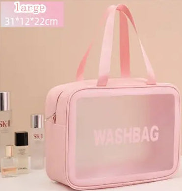 Portable Transparent Waterproof Cosmetic and Toiletry Bags