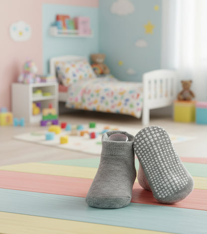 Lot de 6 paires de chaussettes courtes colorées pour bébés
