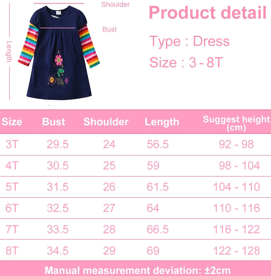 Robe brodée de fleurs