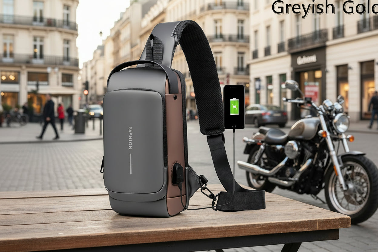 Fashionable Cross Body Bags With USB Charging