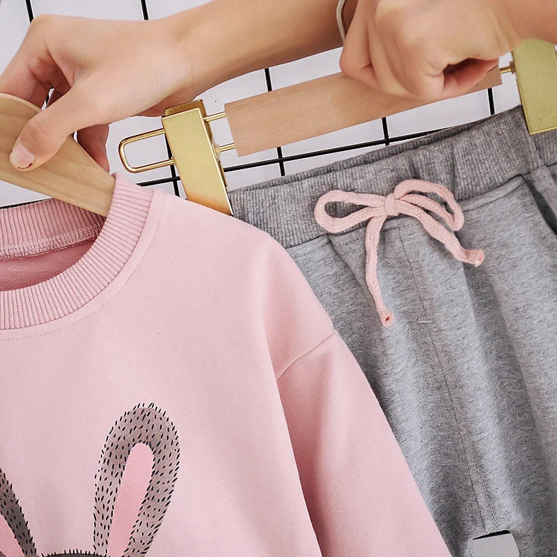 Autumn/Spring Kids Girl Sweatshirts and Pants