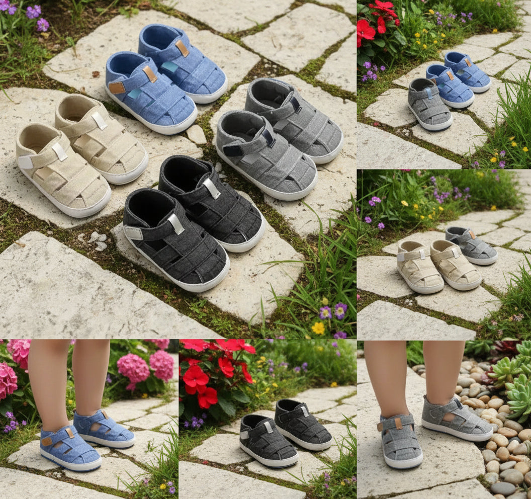 Breathable T-Tied First Walkers Sandals