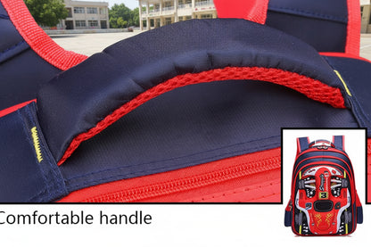 Racer 3D Cars Lightweight Backpacks Bags