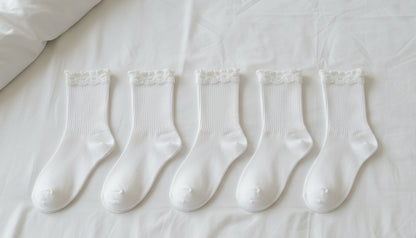 5Prs Warm and Comfortable Middle Tube Socks