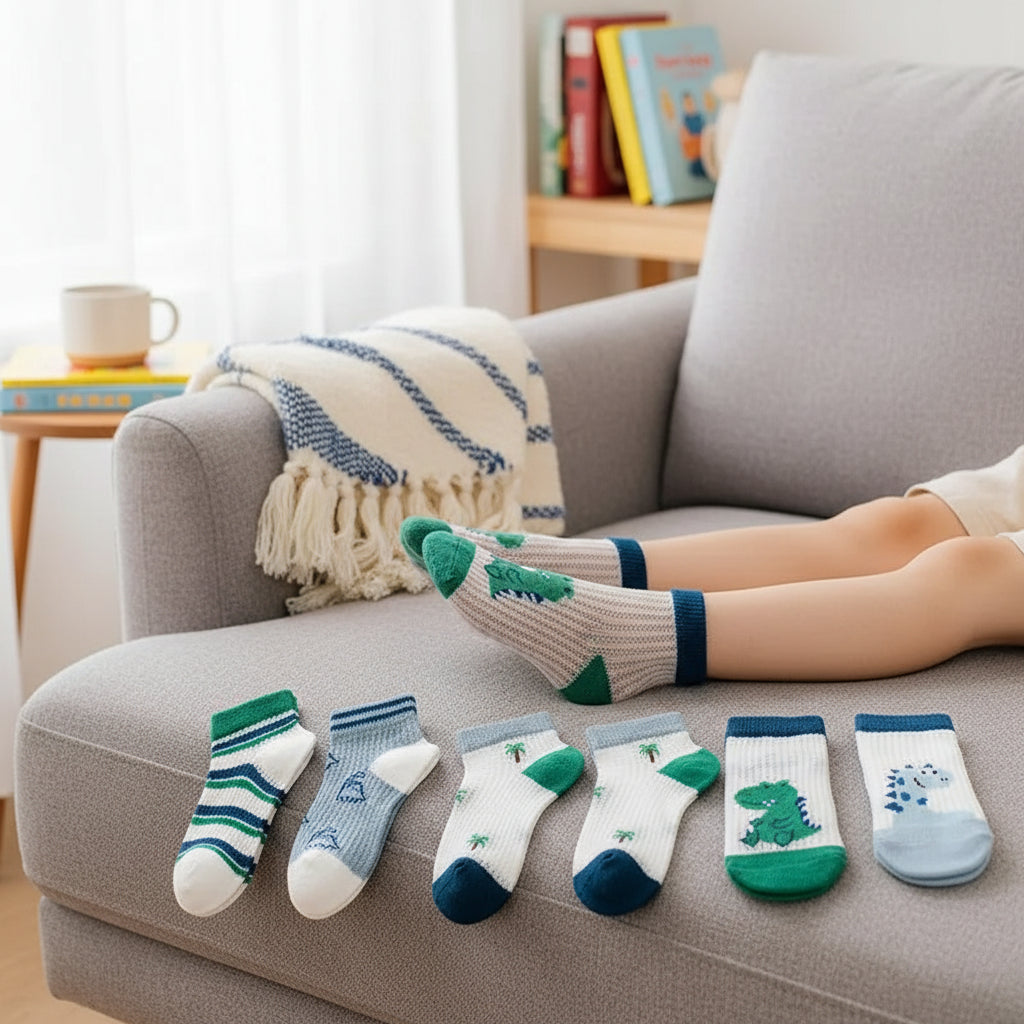 Lot de 5 paires de chaussettes courtes respirantes et fraîches