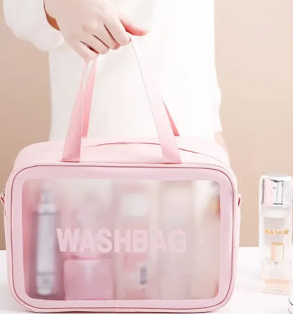 Portable Transparent Waterproof Cosmetic and Toiletry Bags