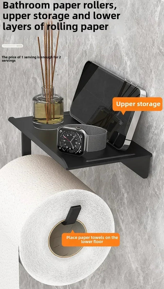 No Punching Toilet Paper Roll Holders