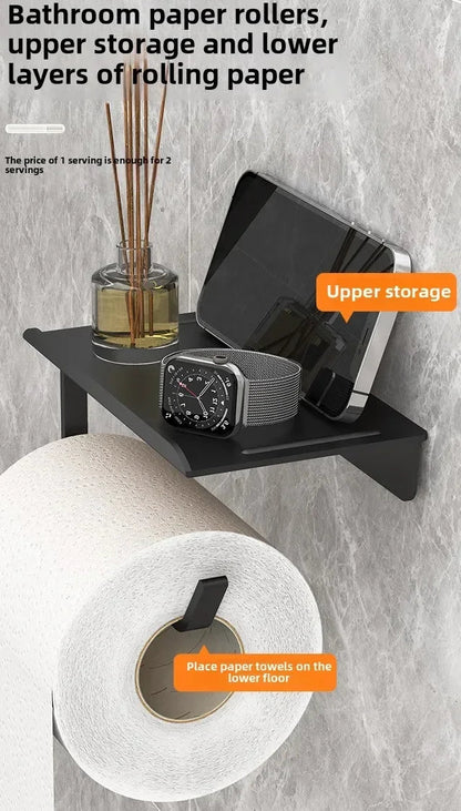 No Punching Toilet Paper Roll Holders
