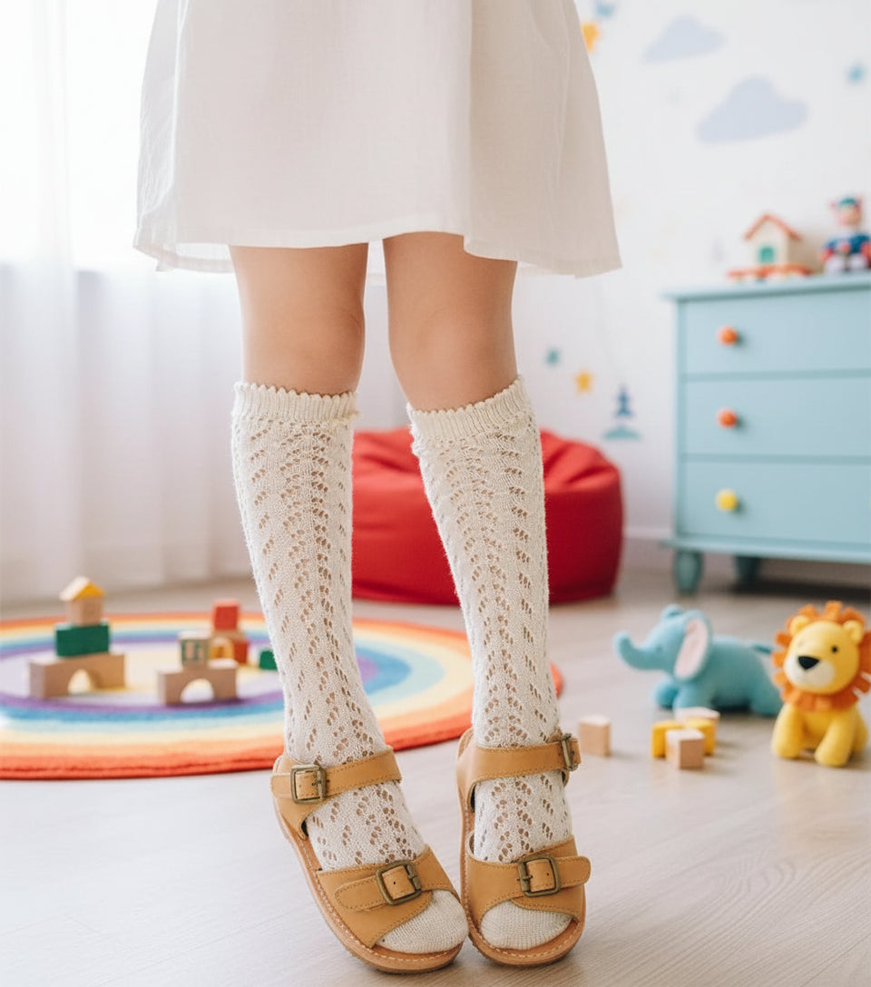 Hollow Mesh Comfortable High Socks