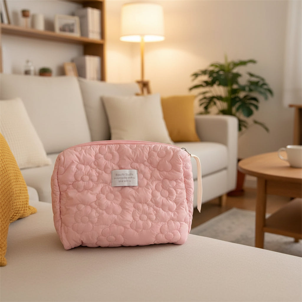 Floral Pattern Cosmetic Toiletry Bags