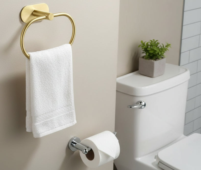 Self-Adhesive Stainless Steel Towel Holders