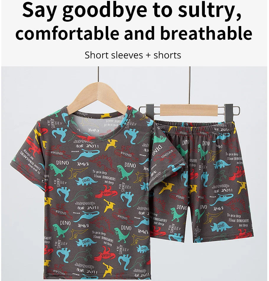 Cute Dinosaur Top and Short for Boy