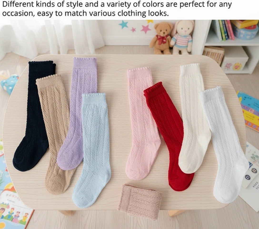 Hollow Mesh Comfortable High Socks