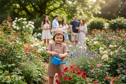 Brown Bear Rompers + Hats With Ears