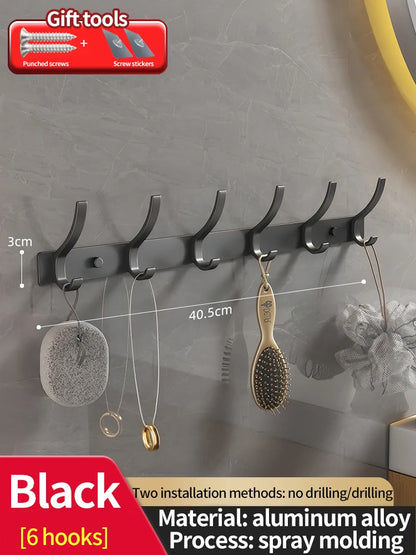 No Drill Behind Door Storage Hooks
