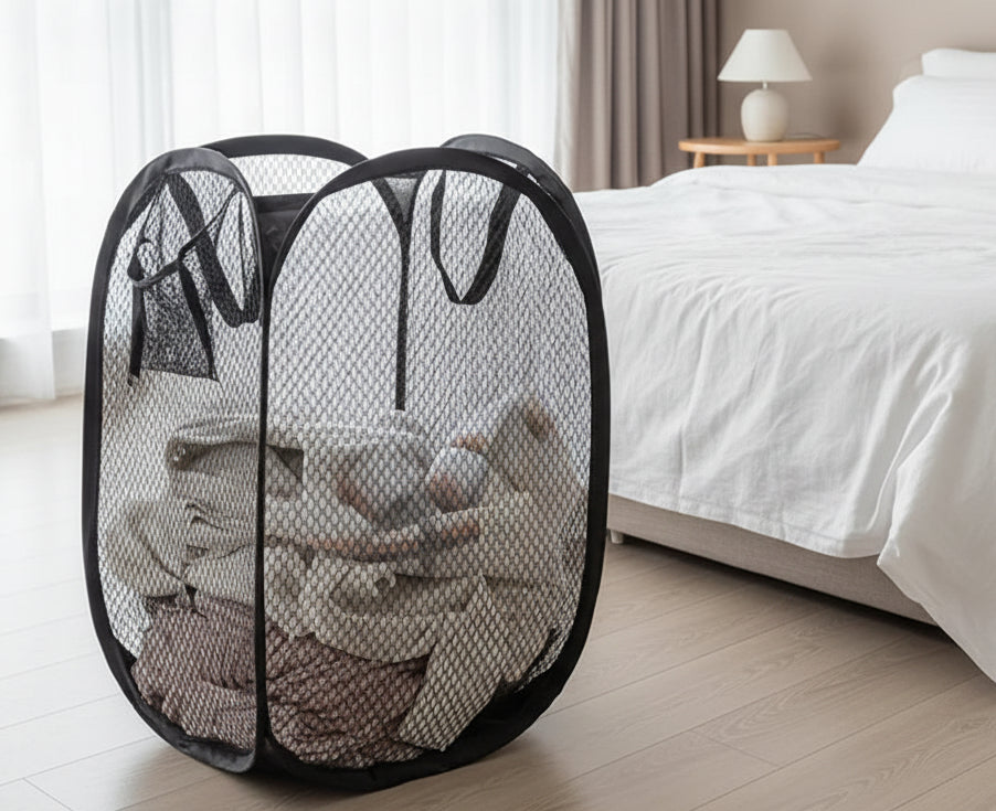 Mesh Pop-Up Laundry Baskets